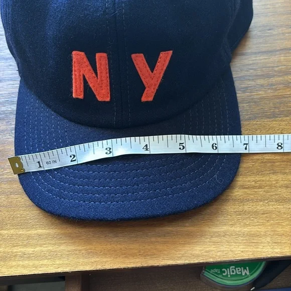 Blue & Orange Felt NY Hat NWOT - Picture 4 of 5